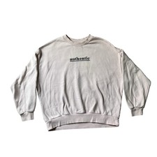 Light Pink Divided H M authentic Sweatshirt M Pullover Crewneck Embroidered