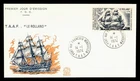 DR WHO 1974 FRENCH ANTARCTIC FSAT FDC LEROLLAND SHIP 150F M76745