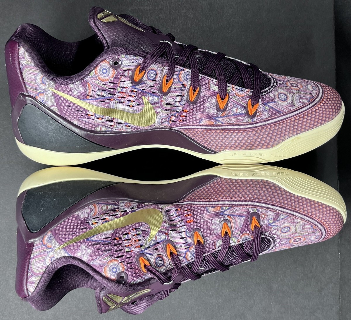 Nike Kobe 9 IX EM Silk Road 646701-676 Merlot Metallic Gold Mamba