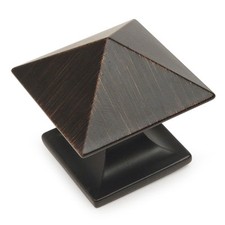 Cosmas Oil Rubbed Bronze Square Cabinet Knobs 10555ORB