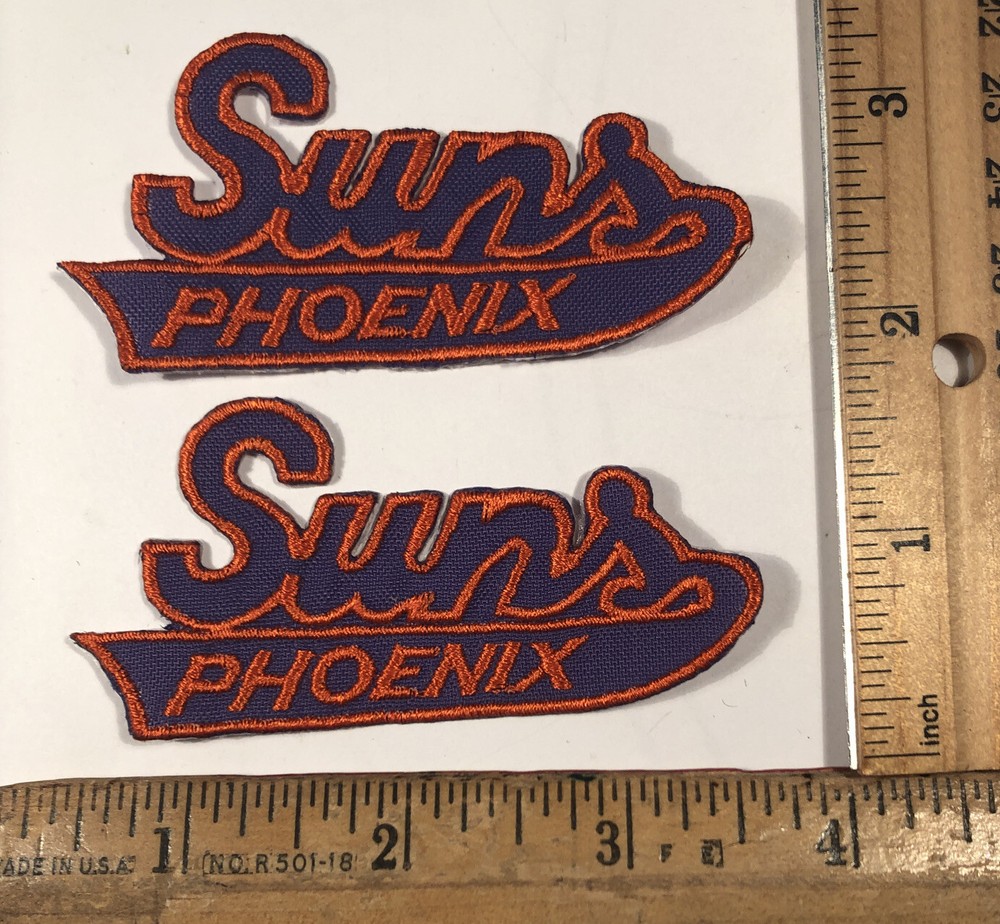 Vintage Lot Of 2 Phoenix Suns Logo Iron On Patch NBA Basketball