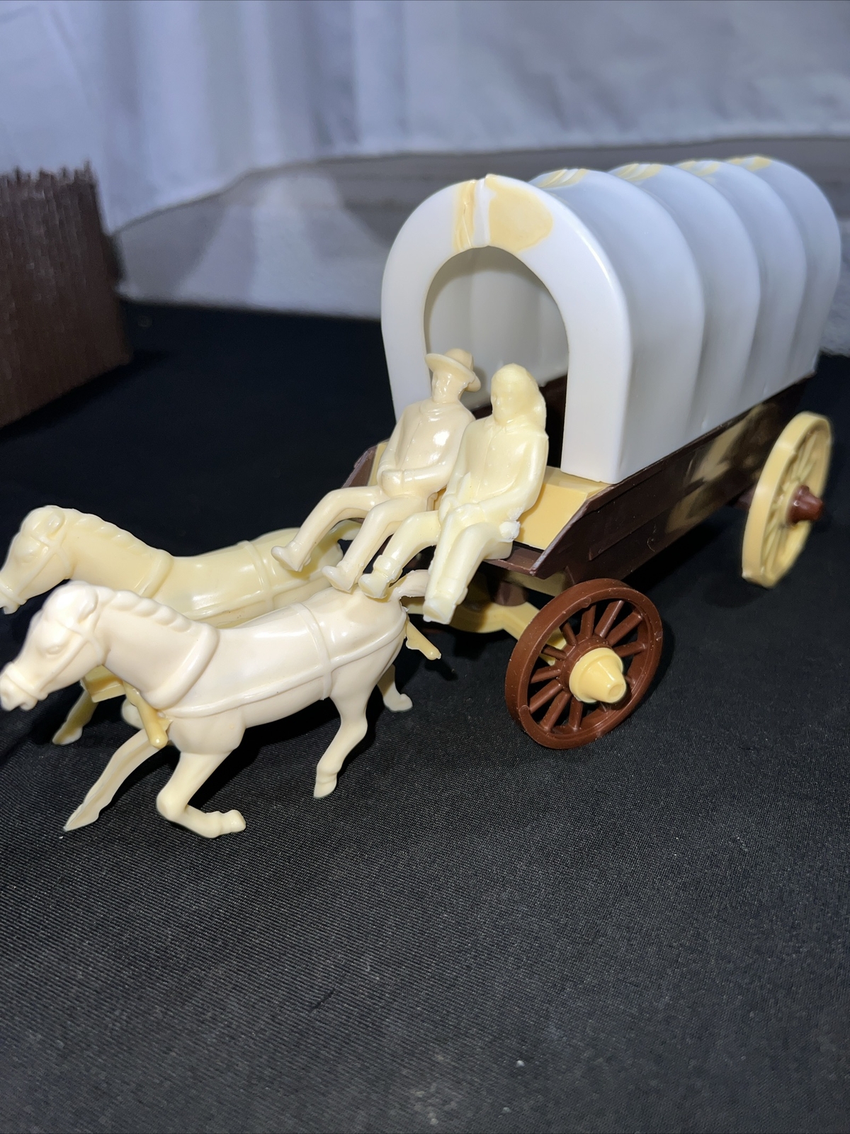 REL RECAST 54 MM OLD WEST HORSE & WAGON REISSUE