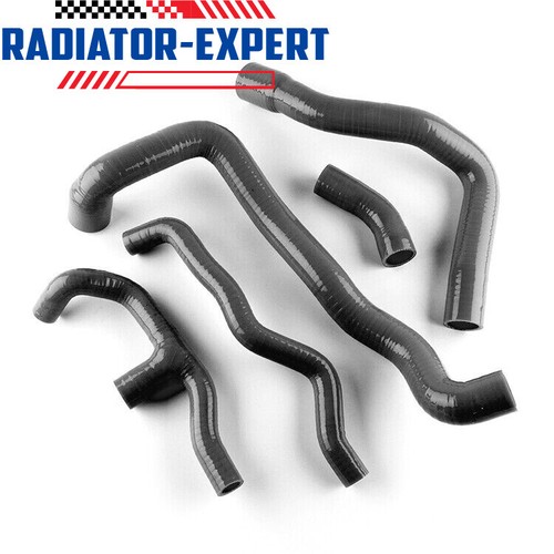 FOR MERCEDES BENZ C200K W203 COUPE SPORT 2000-2007 SILICONE RADIATOR HOSE Black - Picture 1 of 3