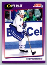 1991-92 Score Canadian - #143 Owen Nolan