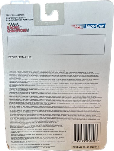 Racing Champions Premier Edition Indy Car Series Dean Hall #99 nuovo scala 1/64 - Foto 3 di 3