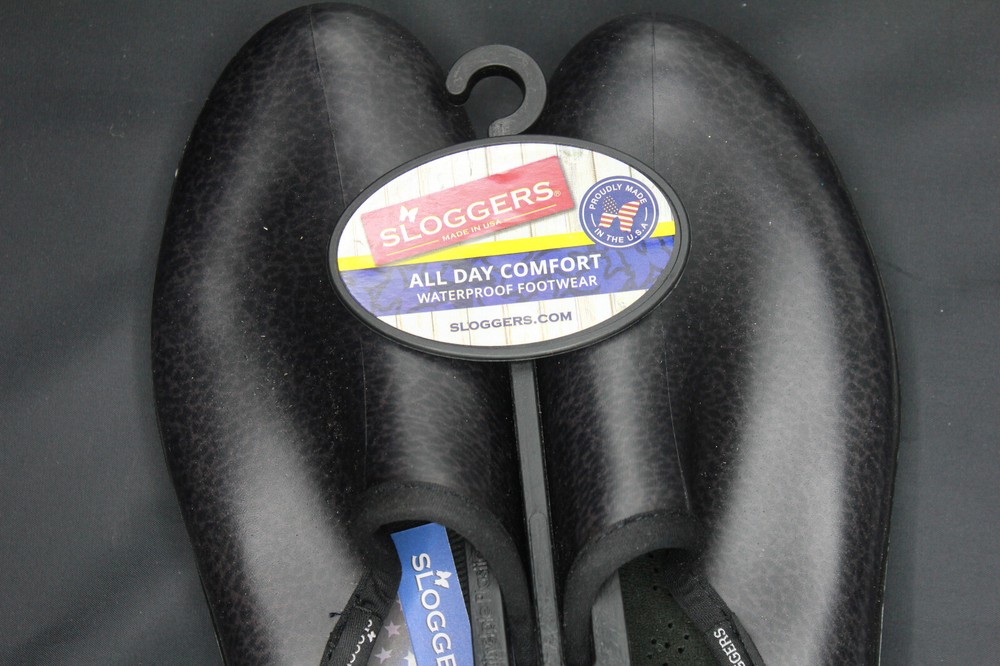 Sloggers Men Shoes Waterproof Slip On Comfort Garden Rain Black 12 M NEW