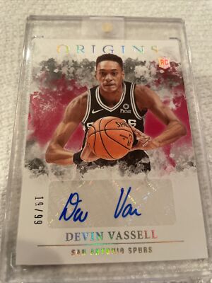 2020-21 Panini Origins Devin Vassell Red Rc Auto /99 Spurs Hot Wow 