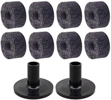 Ccecce 10 Pack Drum Cymbal Stand Felts with Felt Pad Washer Set Replacement 