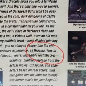 Bram Stoker's Dracula (Sega CD, 1993) COMPLETE WITH MANUAL REGISTRATION AND FOAM