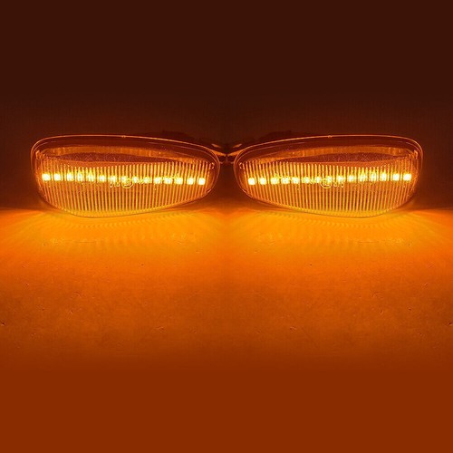 LED Dynamic Side Marker Light Turn Signal Light For Mercedes Clear Body - Picture 7 of 8