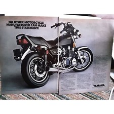 Yamaha XS850 Special Motorcycle 2 Page ad vintage 1980 Magazine Print Ad