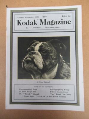 Das Kodak Magazin September 1923 bitte für Fotos nach unten scrollen