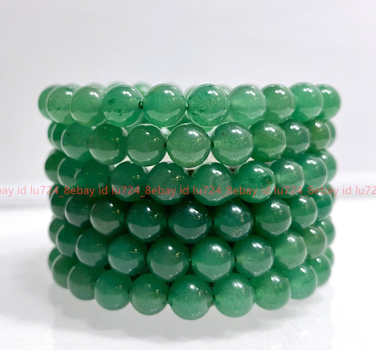 K-KED Natural 5-8mm Obsidian Stone Chips Black Gemstone Stretch Healing Bracelet-7 In - Foto 5