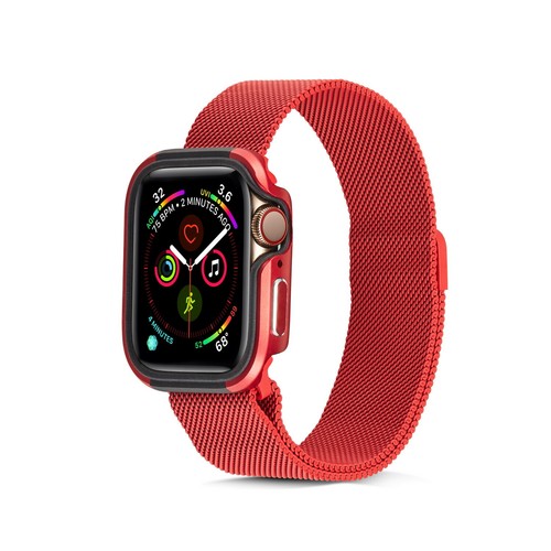 Funda protectora con marco protector de aluminio para Apple Watch iWatch 40/44/41/4 mm - Imagen 38 de 83