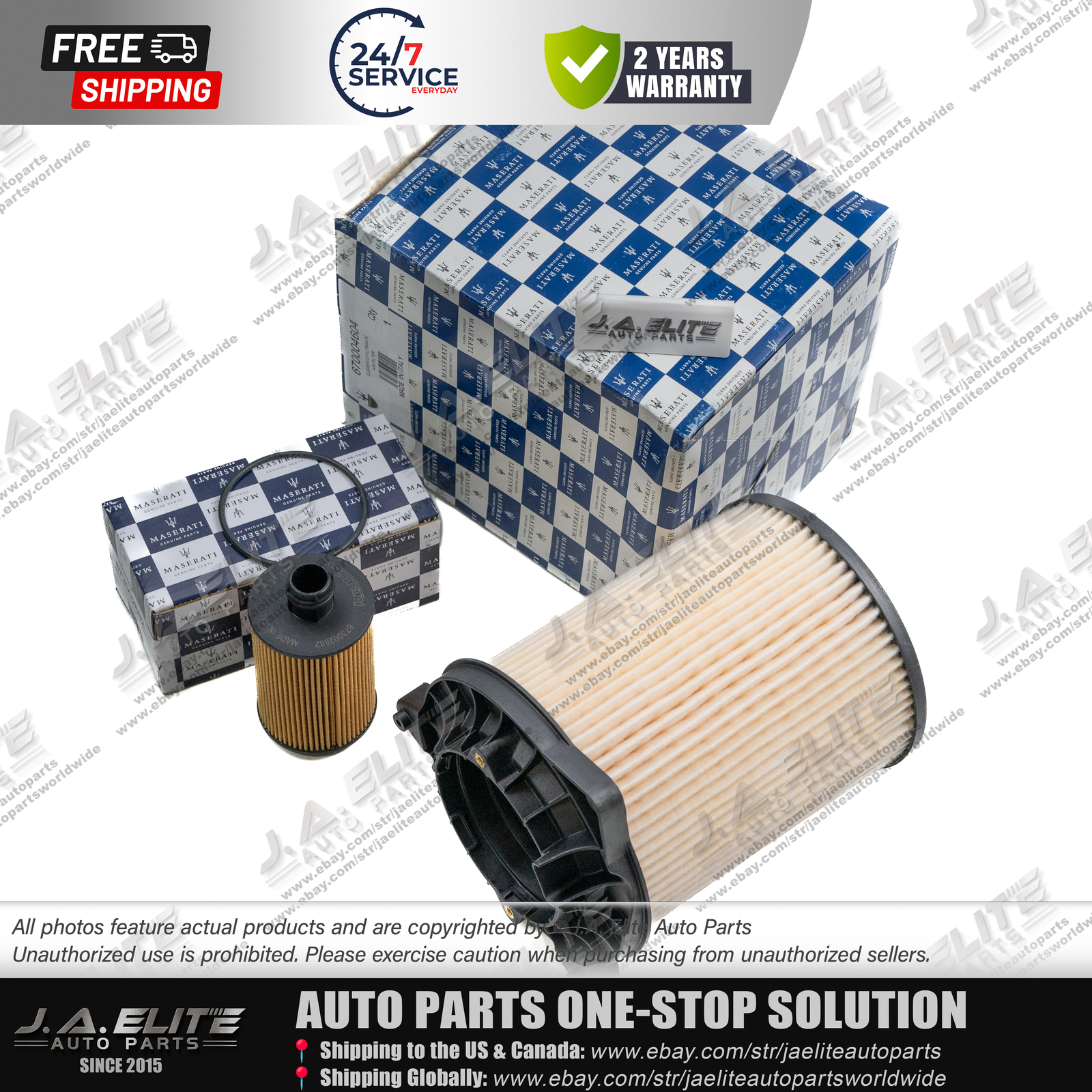 2pcs Genuine Air & Oil Filter fit Maserati Ghibli Levante Quattroporte Diesel