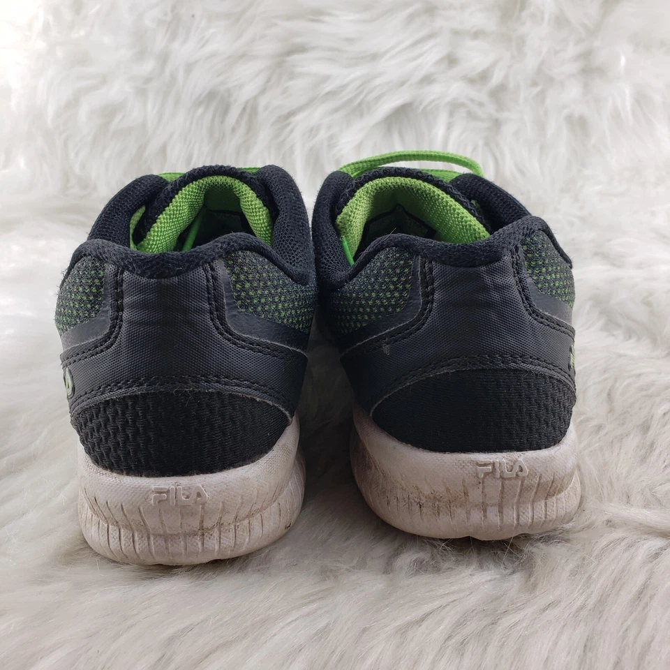 FILA Black Blue Green Kids Play Shoes Size US 3 - Image 3 of 4