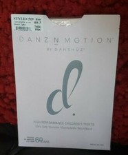 Children's Danznmotion High Perform. Tights SZ 6X - 7 Thea Pink Style 519 NWT
