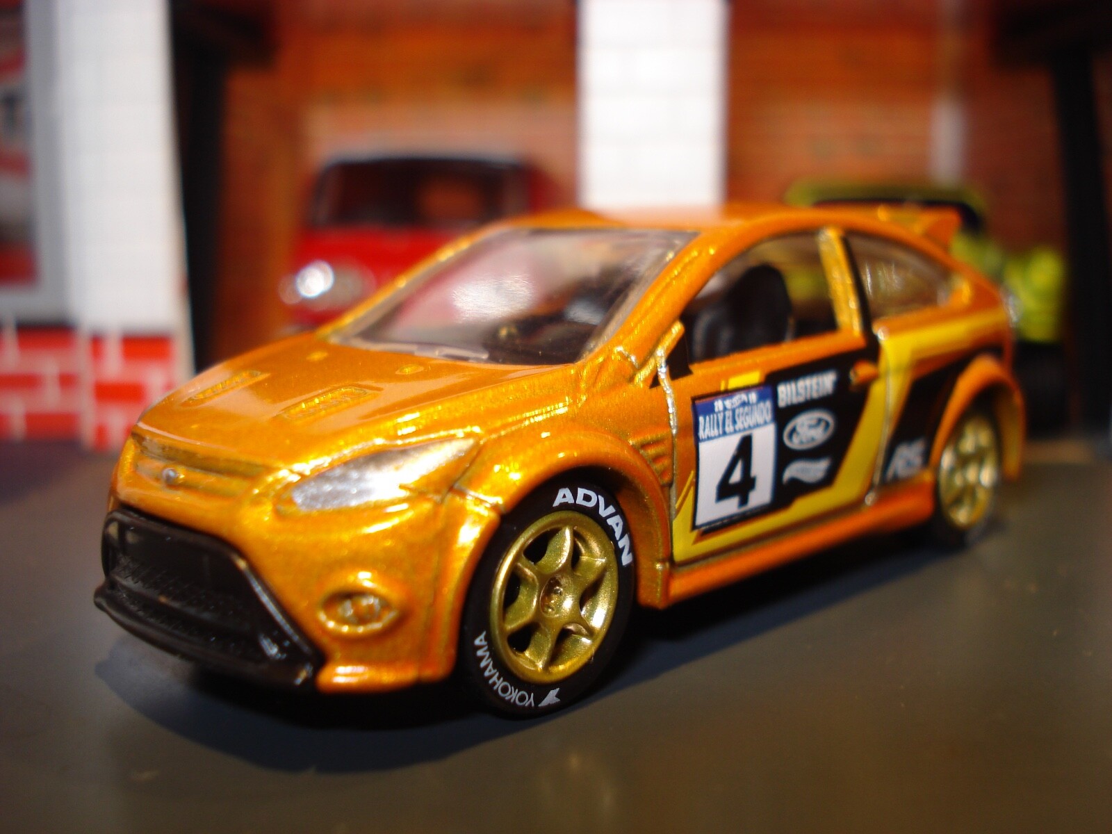 2009 FORD FOCUS RS RACE CAR CUSTOM EDITION 1/64 CUSTOM WHEELS AND TIRES ADDED-image