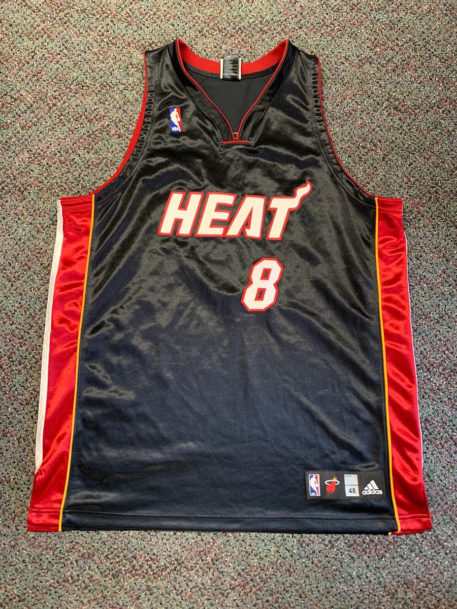 ADIDAS Authentic Miami Heat Black Retro Vintage Jersey Size ADIDAS Authentic Miami Heat Black Retro Vintage Jersey Size
