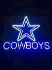 Dallas Cowboys Logo Acrylic Neon Sign 14"x10" Light Lamp Beer Bar Artwork LY
