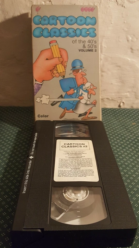 Cartoon Classics Of The 40s & 50s Volume 2 VHS Tape Rare - Image 3 of 3