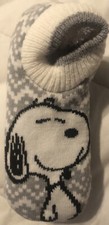 Peanuts SNOOPY Gripper Slippers Socks Sherpa OSZFM New 2024 Unisex NEW FREE SHIP