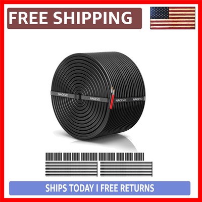 Durable 18 AWG Tinned Copper Wire - 100FT Low Voltage PVC Cord for Multiple Uses