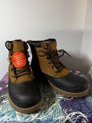 OZARK TRAIL MEN'S BROWN LEATHER WATERPROOF, LEATHER & INSULATED, SIZE 8M, A+++++