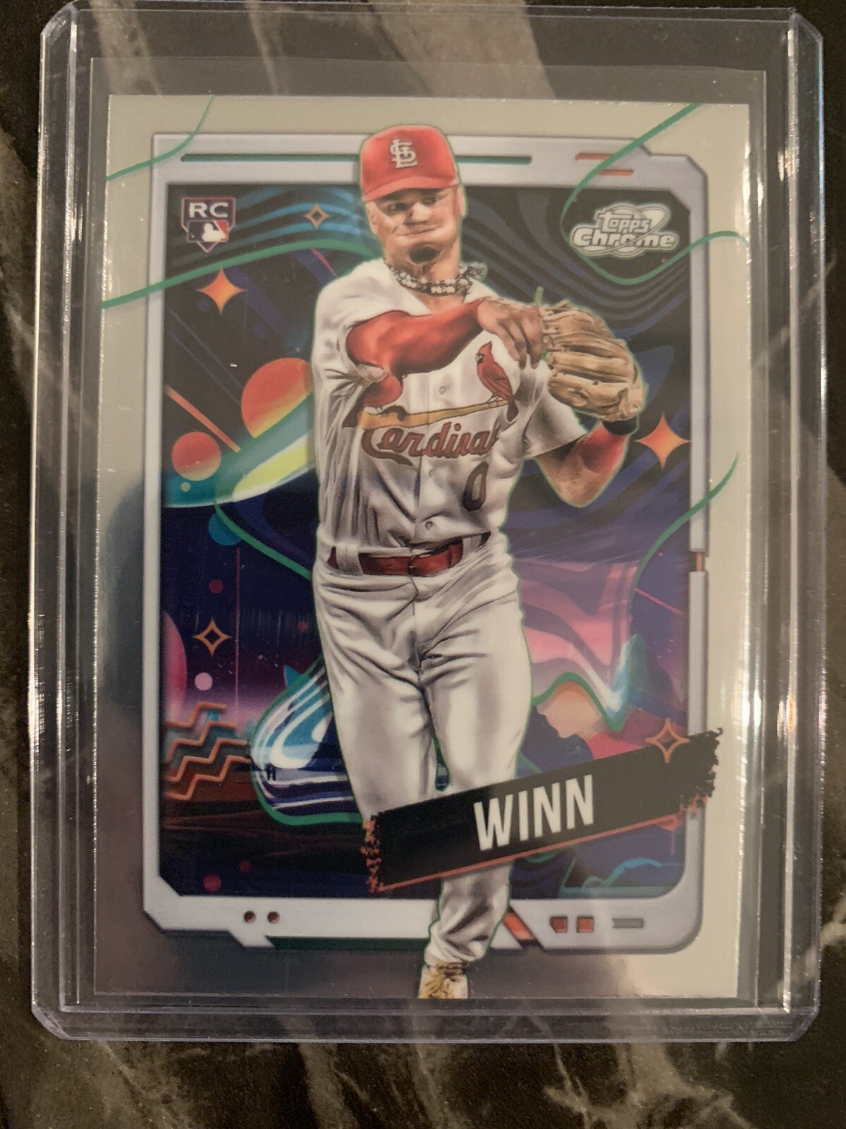Masyn Winn Cardinals Rookie # 90 2024 Topps Cosmic Chrome