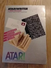 AtariWriter Word Processor For Atari Computers with Box, Cartridge & Quick Ref. 