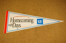 NOS Vintage Chevrolet GM Homecoming Days Triangle Flag OK New Used Cars 