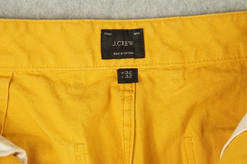 Lot of 2 J Crew Pants Mens 32x32 Yellow & Blue Pant Canvas Twill Hemp BJ496 - Picture 17 of 19