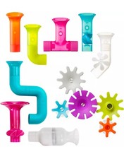 Boon Pipes Interactive Toddler Bath Toys Multicolored for 12M Up Set of 13