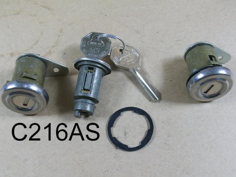 1955 1957 Pontiac Door Lock Assembly & Tumbler New, CIDFP55