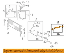 HYUNDAI OEM 18-20 Elantra GT Cooling Radiator Components-Upper Hose 25414G3400