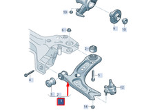 Seat Ibiza V KJ1 Querlenker vorne rechts 2Q0407152B NEU ORIGINAL