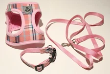 Pupteck Dog Cat Harness Collar and Leash Set SMALL Step In Bell