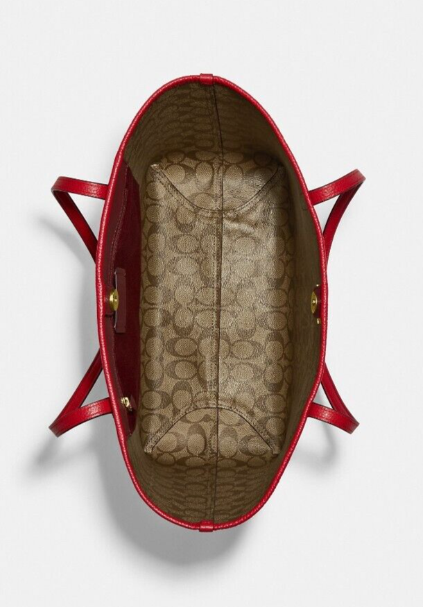 Disney X Coach City Tote w/Signature Canvas Interior & Evil