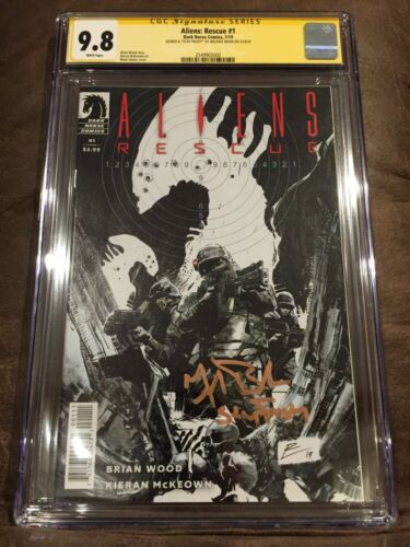 CGC 9.8 ALIENS RESCUE #1 SIGNED MICHAEL BIEHN & STAY FROSTY QUOTE CORPORAL HICKS