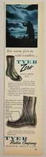 1958 Print Ad Tyer Zero Insulated Pac Hunting Boots Andover,Massachusetts