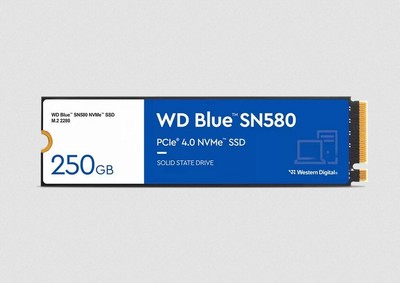 718037902456 Western Digital Blue SN580 M.2 250 GB PCI Express 4.0 TLC NVMe WD