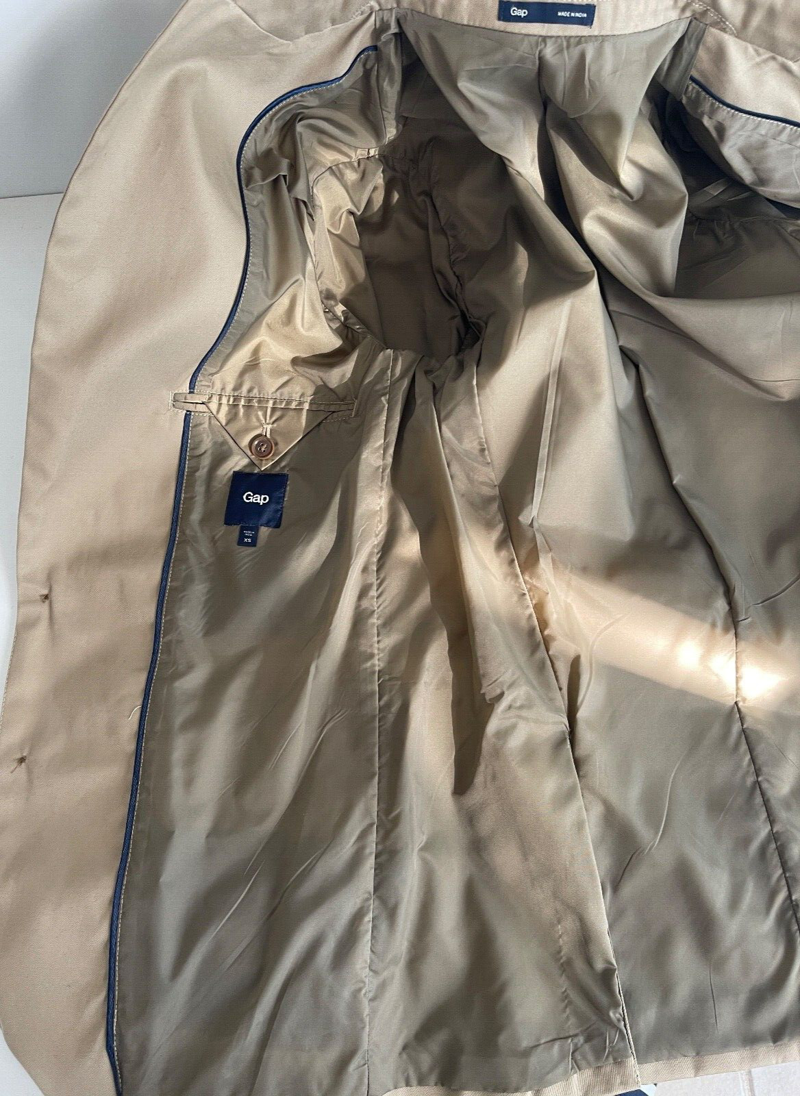 Gap Basic cotton jacket/blazer Khaki Size XS - image 10