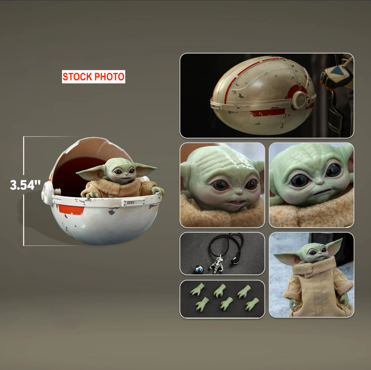 Hot Toys Star Wars: The Mandalorian - Grogu (The Child) 1/4