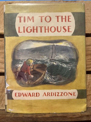 Tim to the Lighthouse by Edward Ardizzone (1968 Hardcover DJ, ex-library)