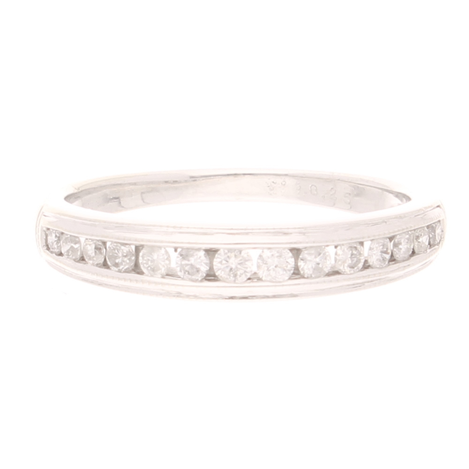 18Carat White Gold 0.25ct Diamond Eternity Ring (Size M) 3.5mm Widest