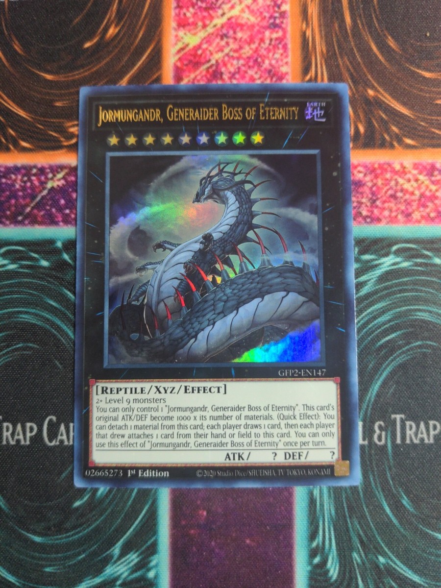 jormungandr yugioh deck Jormungandr, Generaider Boss of Eternity - GFP2-EN147 - Ultra Rare Mint / near mint condition trading card Cyber Jormungardr - Alliance Insight