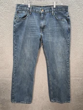 Levis Jeans Mens 34x30 Blue 569 Loose Straight Baggy Workwear Skater Y2K Grunge