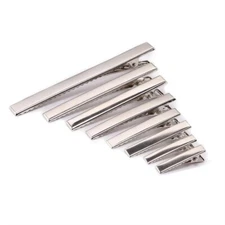 100Pcs Alligator Hair Clips Metal Duck Bill Flat Top Single Prong Hairpins DIY