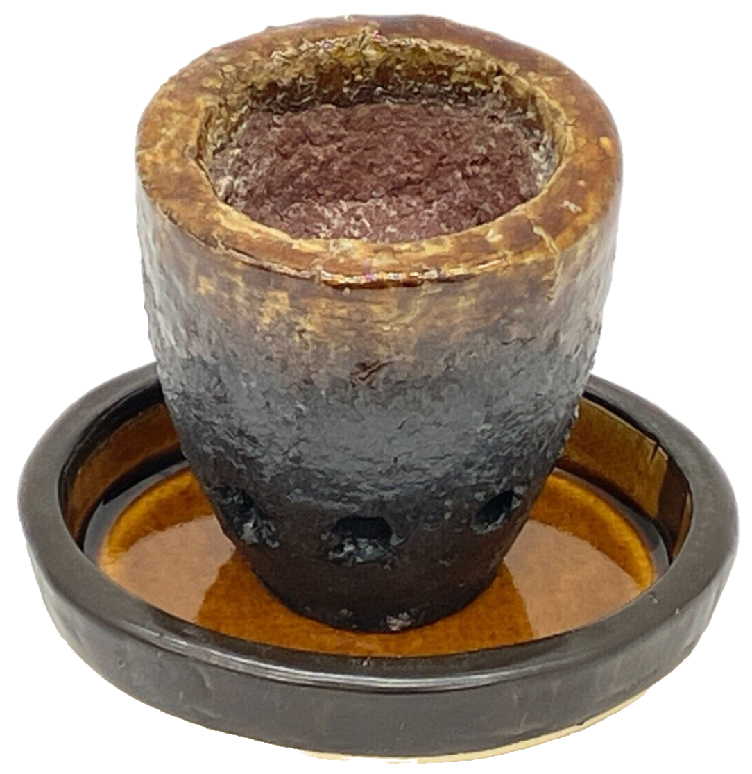 Bonsai Ikebana kiyoume Yaki Self-Watering Pot Suiban Set HB009 Japan | eBay