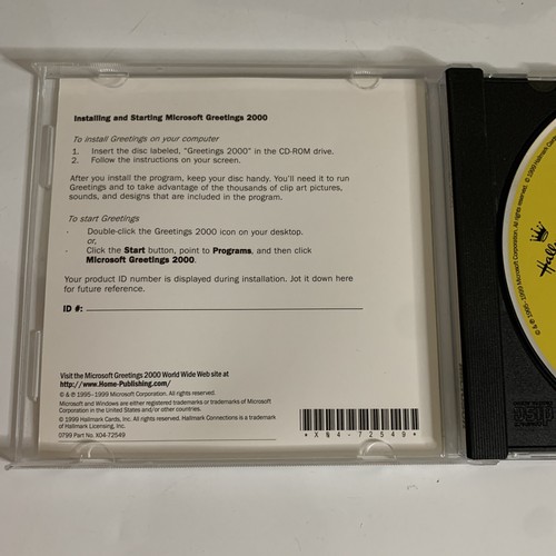 Microsoft Greetings 2000 Hallmark Collections for PC X04-72552 - 第 4/4 張圖片